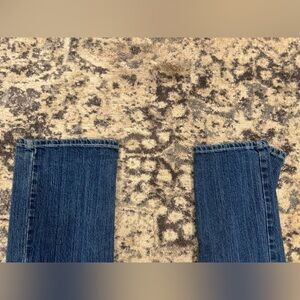 Blue Denim and Patterned Fabric